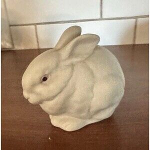 Cybis Rabbit Porcelain Figurine Mr. Snowball Made in USA Easter Spring Signed